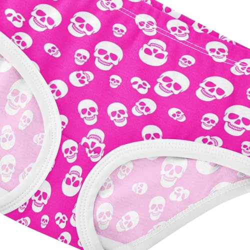 Skull Pink Toddler Girls's Underwear 2T 23031944