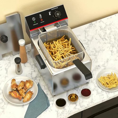 Friteuse électrique professionnelle à panier avec thermostat - 4