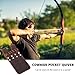 DONGKER Pocket Arrow Quiver,Leather Archery Hunting Accessory Bag Can Holding 6 Arrows for Shooting Hunting