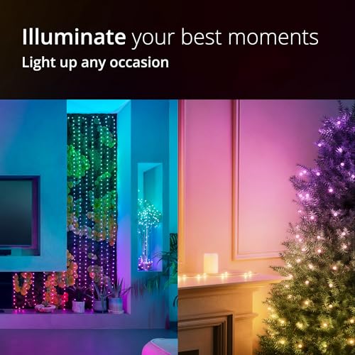 Twinkly Strings USB-C Pearls 100 LED, Pearl Shape LED Light String, Christmas Lights, RGB Multicolor LED Lights - Image 4