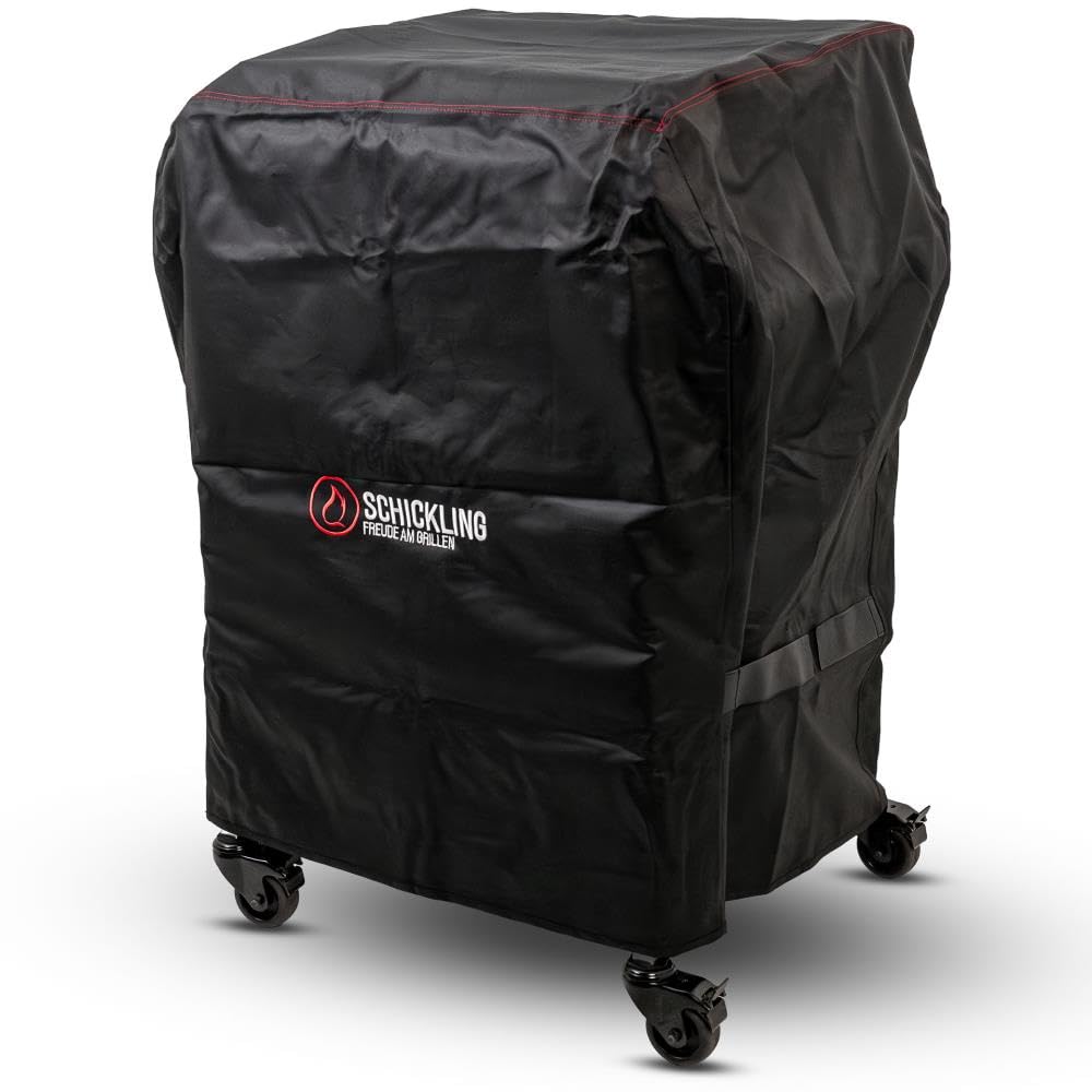 Schickling Grilltisch Grillabdeckung Wetterfest Klein - Abdeckung für Beistelltisch Grillwagen - wasserdichte Grilltischhaube - BBQ Cover - 76 x 58 x 104 cm - UV Beständig - Passend für Small Buddy