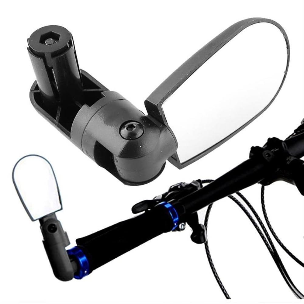 Fahrradspiegel, Fahrradrückspiegel, verstellbar, universell, drehbar, für Radfahren, MTB, Rennrad, Lenker, Weitwinkel-Rückspiegel, Fahrradspiegel (1 Stück, Einheitsgröße