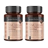 Pureclinica Hohe Potenz Sägepalme 3200mg 6 monate zubehör Standardisiert zu enthalten 95% fettsäuren und 10 x stärker als normal tabletten