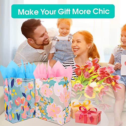 Gift-bag-for-Women-Girl-HerLarge-Gift-Bag-with-Tissue-PaperElegant-Birthday-Gift-Bag-with-Flower-Foil-Gold-MarkingBig-Gift-Bag-Birthday-Gift-Wrap-BagBirthday-Bag-Present-Bag-for-Birthdays-Mothers