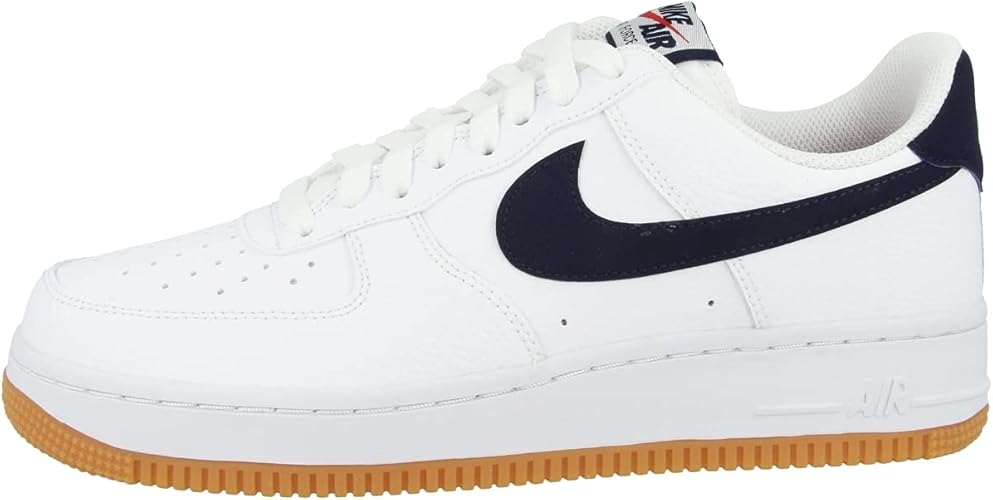 Heren Wolf grijs en donkergrijs en Royal \u0026 wit Nike Air Force 1 '07 schoen  – Goedkope Nike Air Max 90 schoenenwinkel