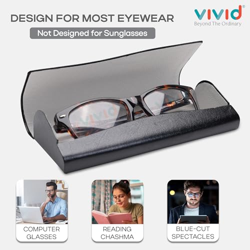 Image of VIVID Vision Unisex Adult Lightweight Eyewear Specs Case Cover | Protect Eye Glasses | Chashma Dibbi | Spectacle Box