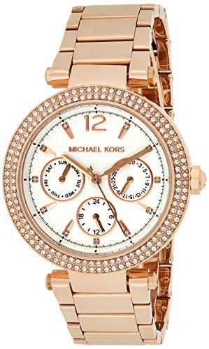 Michael Kors Women s Parker Rose Gold Tone Stainless Steel Watch MK5781
