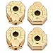INJORA RC Heavy Brass Counterweight Portal Drive Housing Steering for 1/10 RC Crawler TRX-4,4pcs
