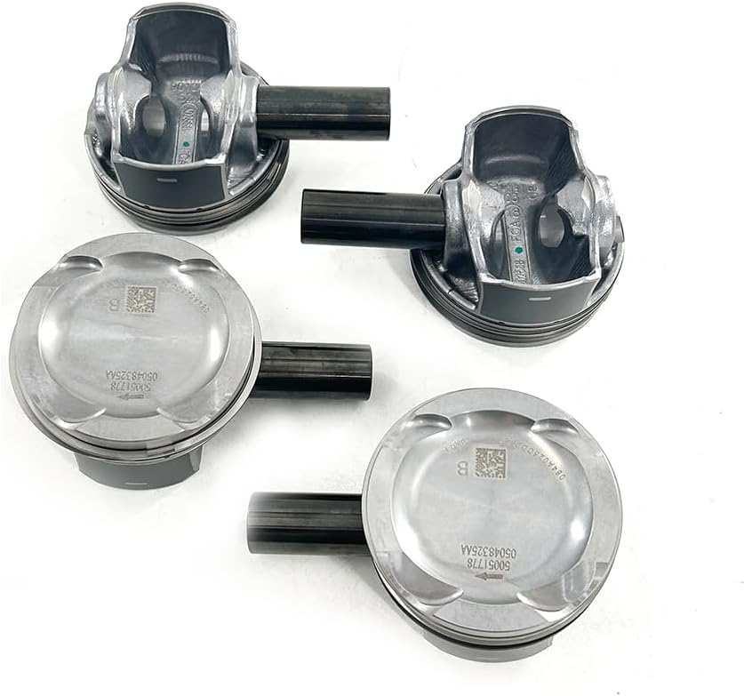 set of 4pcs Piston with ring compatible with Jeep wrangler 2.0T for Grand Cherokee campass 5048324AA 5048325AA 84mm STD