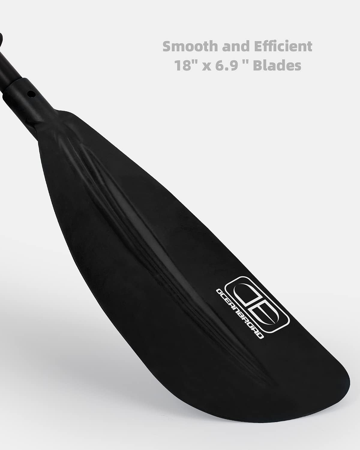 OCEANBROAD Kayak Paddle New Blade 230CM/90.5 Inches Alloy Shaft Kayaking Boating Oar with Paddle Leash : Sports & Outdoors