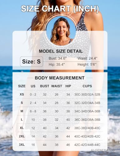 Image of Blooming Jelly Women's High Waisted Bikini Sets Tummy Control Bathing Suit Two Piece Swim Suit 2026 Retro Swimsuit