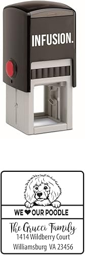Vista 58 de Infusion Sello de goma cuadrado personalizado para raza de perro (Labrador Retriever)