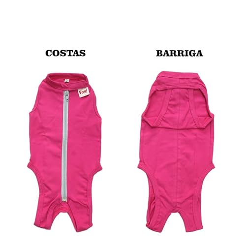 Roupa Protetora Pós Cirúriga Pet Para Castração de Gato Fêmea Cor Rosa (Rosa, 1)
