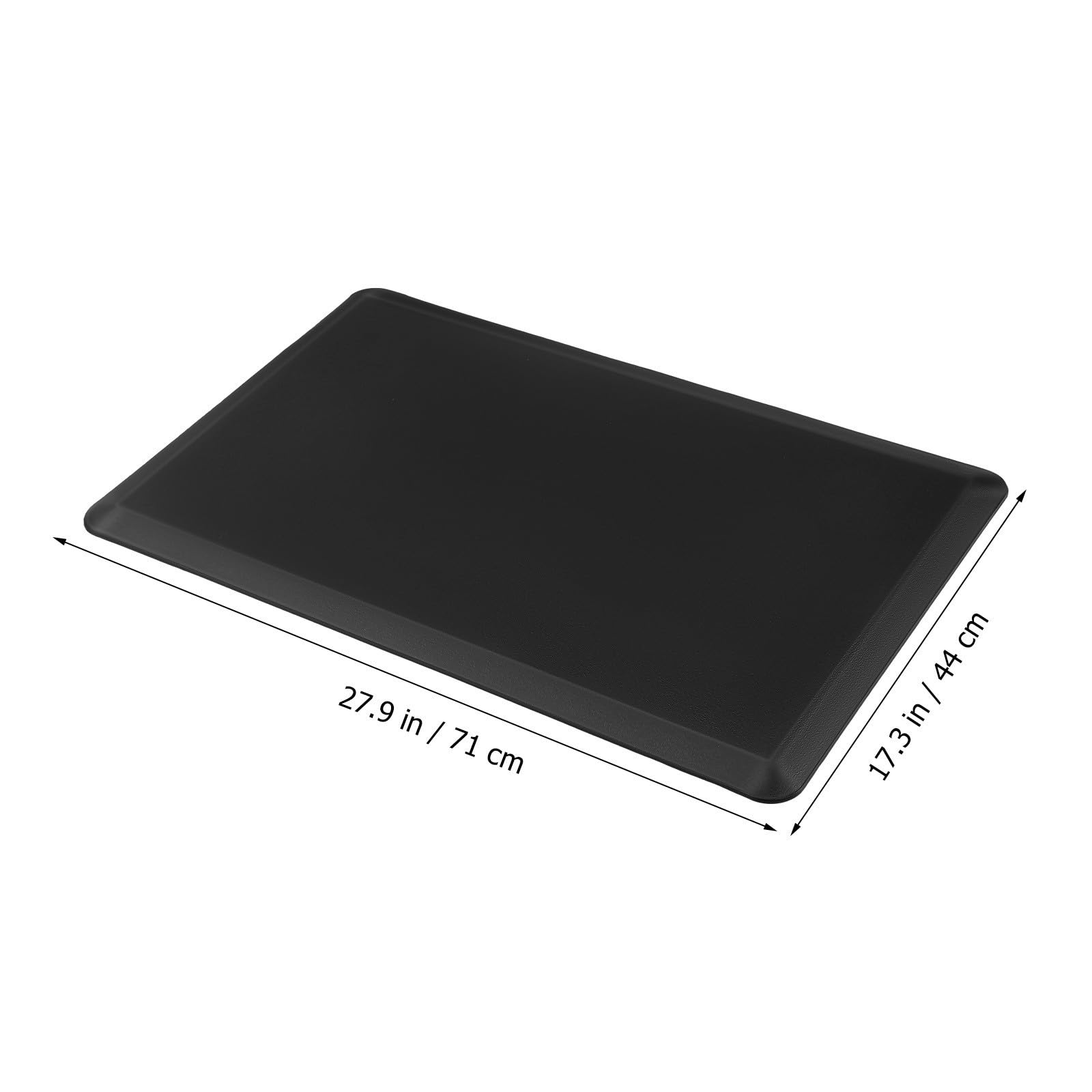 COHEALI Tappetino Antifatica Nero per Cucina e Ufficio in Pvc e Schiuma 44x71x1,2 Cm Multiuso Riduce Affaticamento per Banchi Cassa e Scrivanie in Piedi
