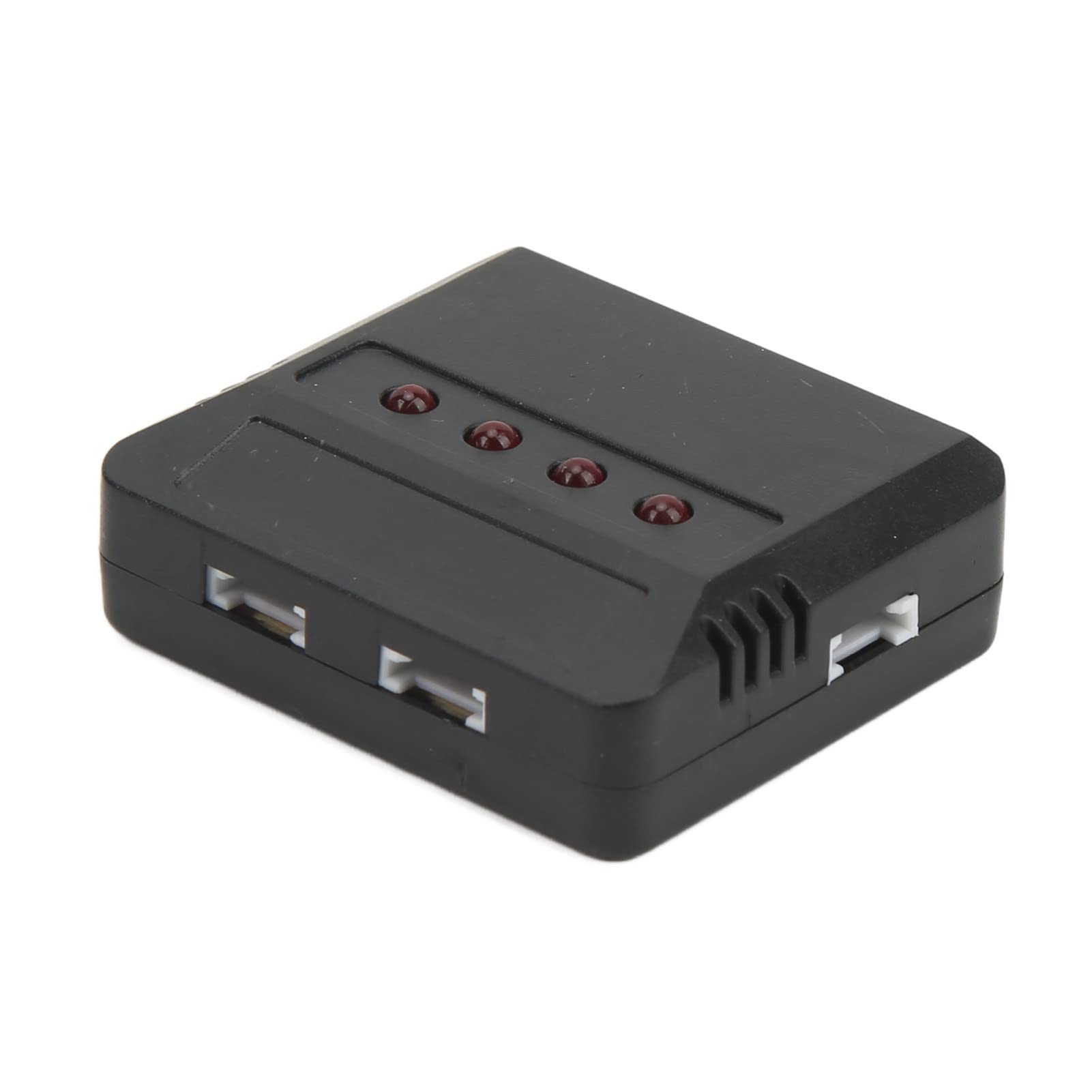 Bnineteenteam Lot de 4 Batteries Lithium-ION pour Hélicoptère Télécommandé, 3,7 V 520 MAh RC Lipo Batteries avec Chargeur, Accessoires d'avion RC pour WLtoys V977Batteries et chargeurs