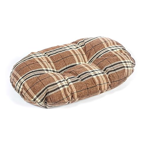 Danish Design Newton Truffle Brown Check Machine Washable Dog/Puppy Quilted Mattress 40 Inch