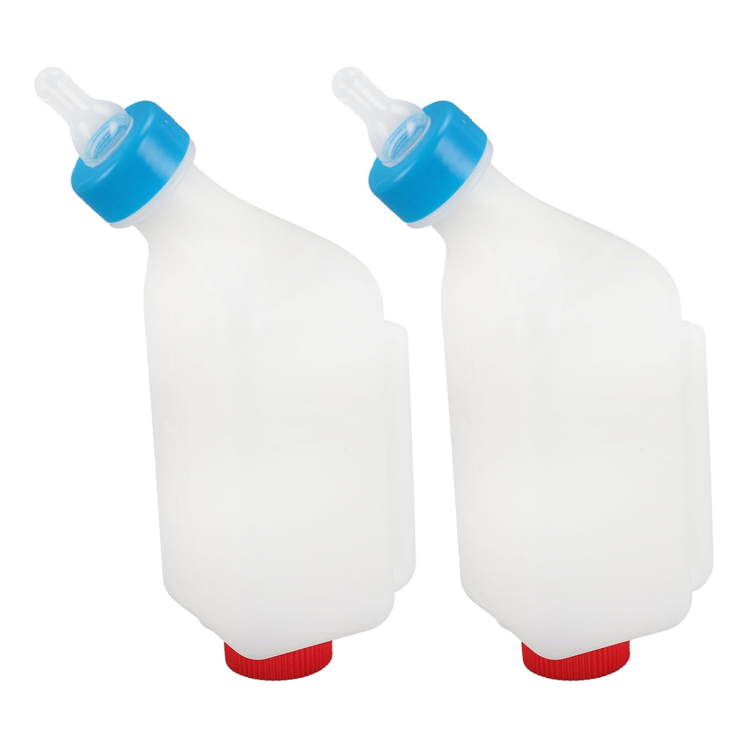 Calves Nurser Bottles Hanging Cow Lamb Milk Feeding Bottle with Caps Snap On Handles
