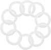 10pcs 1 Tri Clamp Gasket, Sanitary Standard Silicone Tri-Clover O-Ring Fits OD 50.5mm Sanitary Pipe Weld Ferrule