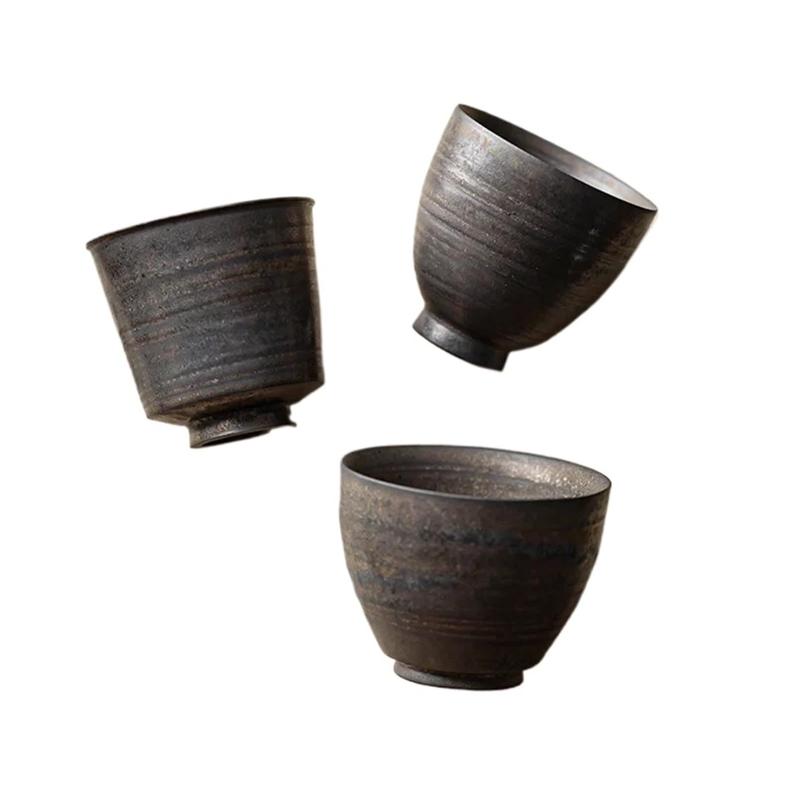 Taza infusora de té, 1 taza de té esmaltada dorada hecha a mano con cáscara de huevo, taza maestra para hacer té, tazas de té Kung Fu de cerámica japonesa (taza de té A-80 ml)
