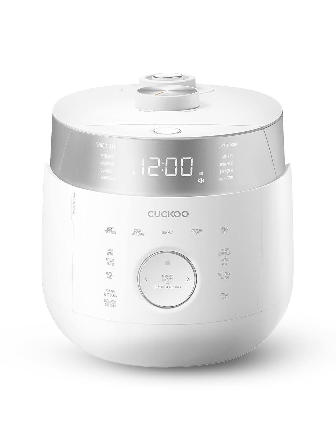 - CUCKOO Twin Pressure Rice Cooker 10-Cup Uncooked / 20-Cup Cooked with Induction Heating Technology, 20 Menu Modes with Voice Guide, Large Rice Maker Multi-Cooker & Pressure Cooker (CRP-LHTR1009FW)