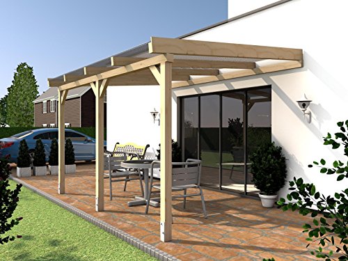 Preisvergleich Produktbild Terrassenüberdachung SYLT I Wintergarten 400 x 300 cm Überdachung Terrasse