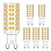 BALDER Dimmable G9 6W LED Bulb, 60W Halogen Bulb Replacement, Warm White 3000K, Bi Pin,6-Pack