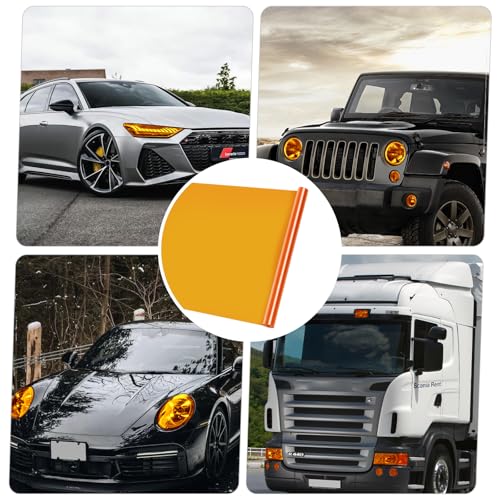 Bmliingchau 120cm*30cm Scheinwerfer Folie, Tönungsfolie Auto, Scheinwerferfolie, Licht Nebelscheinwerfer Tönungsfolie Lampenfolie Selbstklebende Für Auto Scheinwerfer, Rückleuchten, Nebellichte