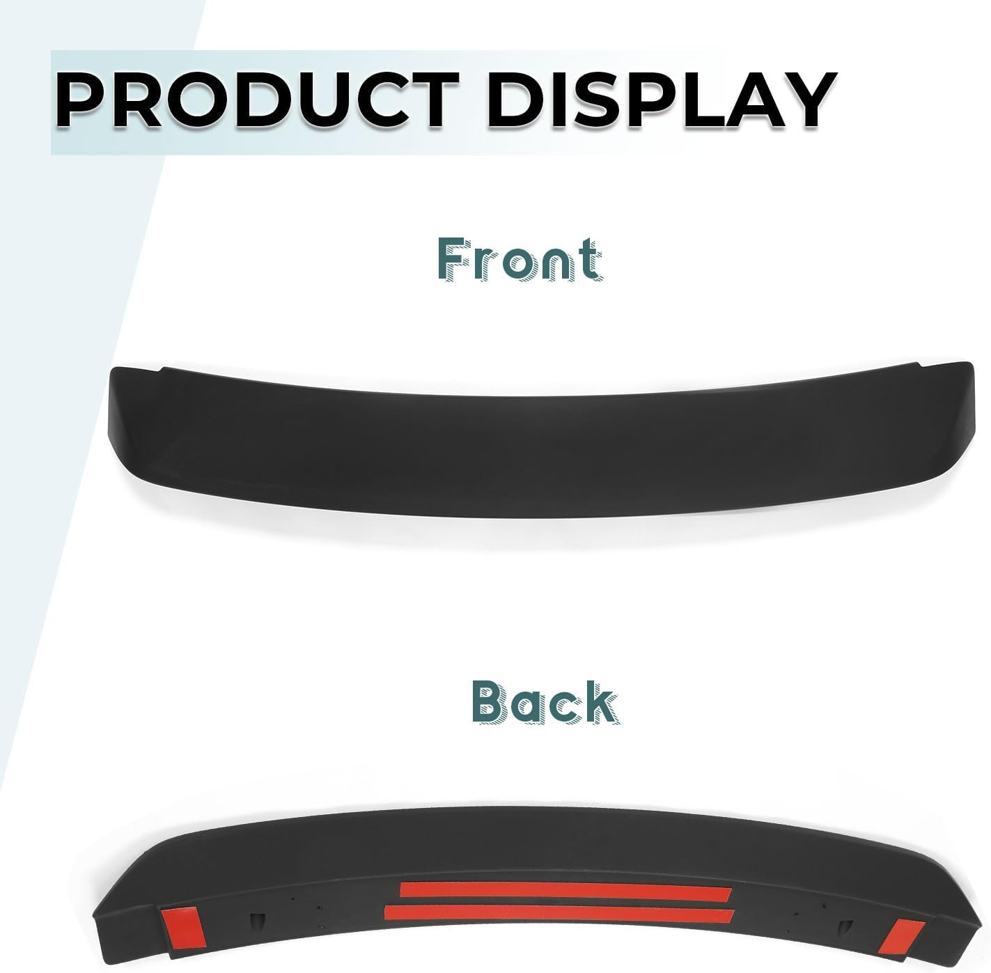 Kojem Rear Trunk Spoiler Wing Compatible with 2005-2009 Ford Mustang GT500 Ducktail Style Black Paintable