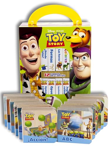 DISNEY PIXAR: TOY STORY - MI PRIMERA BIBLIOTECA - 12 LIBROS DE CARTON - PI KIDS