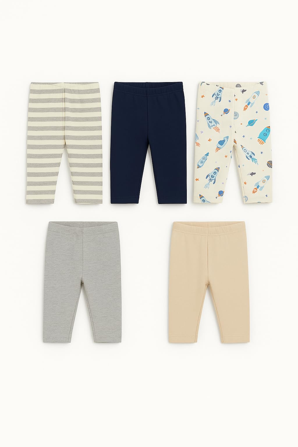 TuddyBuddy Girl's Cotton Sleepwear Pyjama Combo (0-1 Months-Newborn, Pack of 5 Pyjamas - Boys - Printed Assorted, 5) - Image 2 thumbnail
