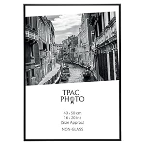 The Photo Album Company PAAF4050B-BLK Luxury Black Satin Aluminium Frame – 40X50