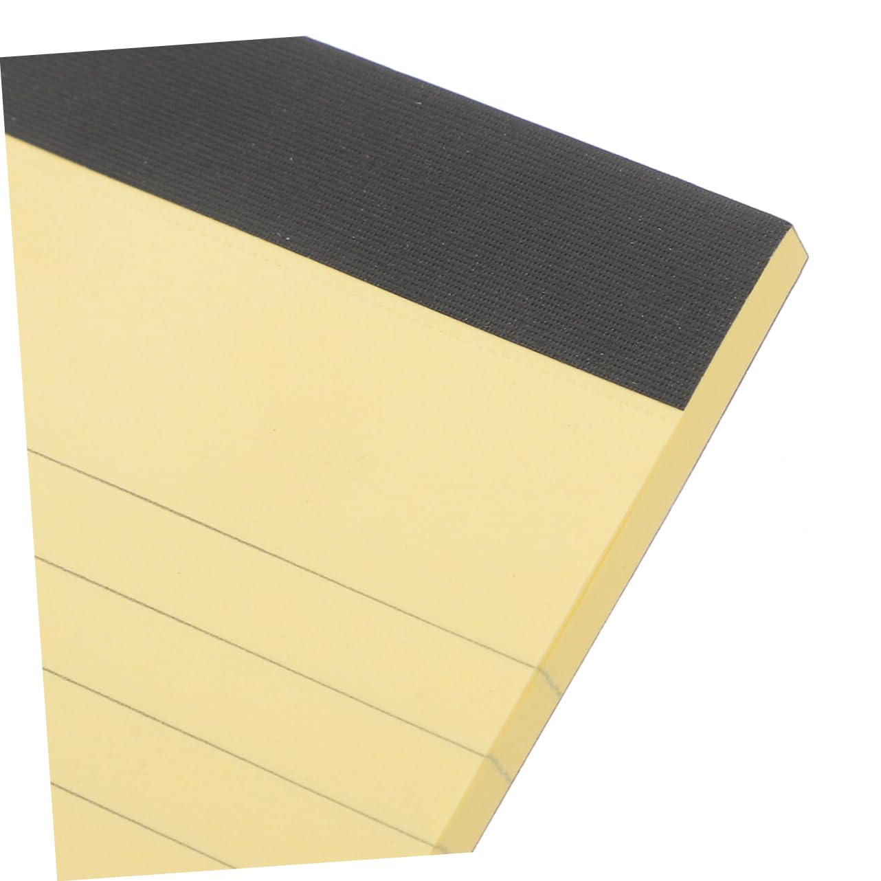 Gelbe Schreibblöcke mit Linien, 12 Pads À 50 Blatt aus Papier | Schule und Zuhause, Einfache Optik, 12 Stück Packung als Notizblätter für Lehrer und Schüler