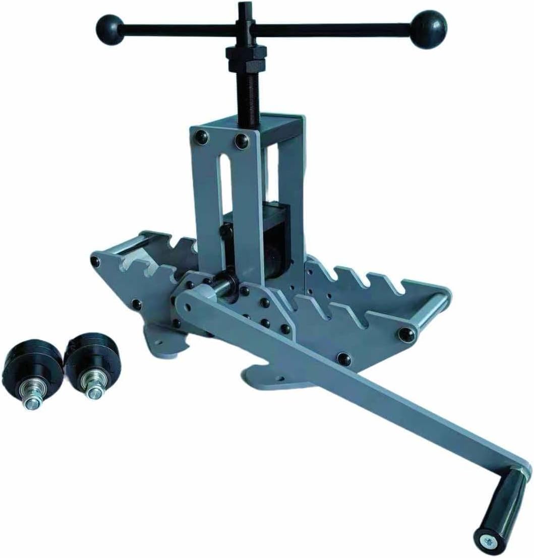 WTK0029 1-1/2" Tubing Rolling Bender Manual Square & Rectangular Tube Bender 14 Gauge Roller Tubing Roller Flat Bar Bender For Mild Steel Cooper & Aluminum