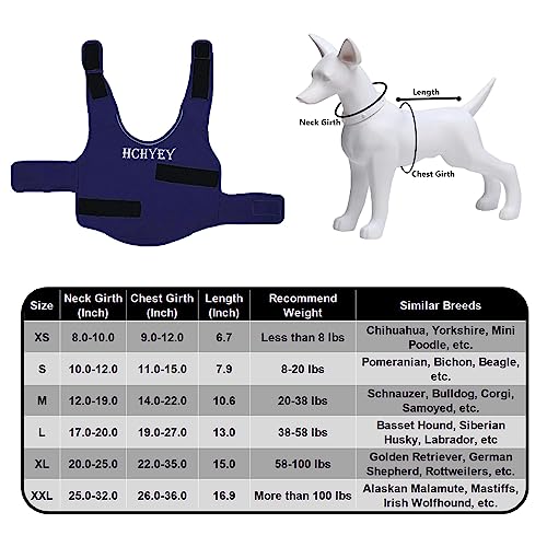 Hchyey Dog Anxiety Jacket, Skin-Friendly Dog Calming Shirt - Dog Coat For Thunder, Fireworks And Separation - Keep Pet Calm Without Medicine & Training, Anti Anxiety Vest For Dogs (Dark Blue, S) #TOP1