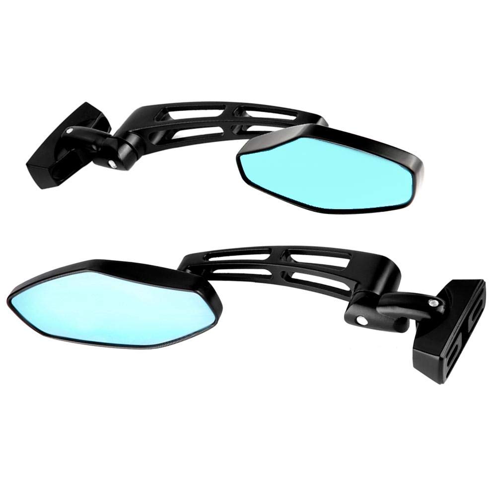Qiilu 2 pièces Rétroviseur, Rétroviseur de Course de Moto Modifié Miroirs Latéraux pour CBR 600 / Ninja 250 500 / FZR YZF 600 600R