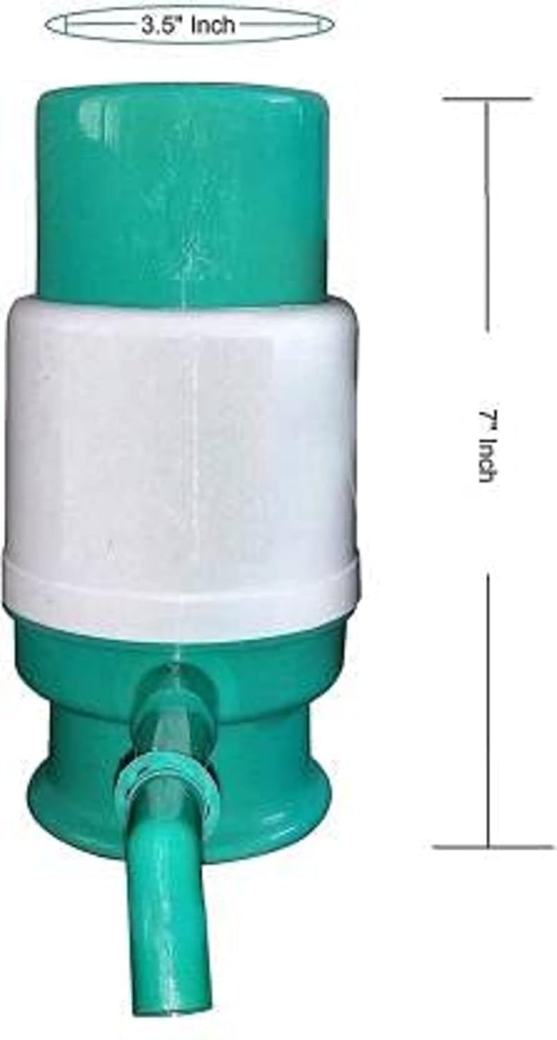 Dhanshree creation Manual Hand Press Dispenser Pump Set for Bisleri Barrel Mineral Water Bottle Jerry Cans 20 and 25 Litters (Green) (B0D9B9WFH7) Amazon Price History, Amazon Price Tracker