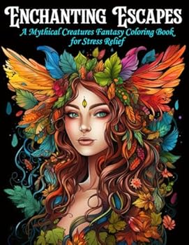 Enchanting Escapes: A Mythical Creatures Fantasy Coloring Book for Stress Relief": Fantasy Coloring book for women adults & teens - fairies- dragons & ... Mandalas Coloring Book for Women and Adults)