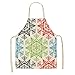 IGKCAQX Fartuch kuchenny damski fartuch kucharski, fartuch z bawełny, lnu, fartuch z bożonarodzeniowym nadrukiem, fartuch malarski, fartuch roboczy, malowany, fartuch do majsterkowania (Boże Narodzenie 30)