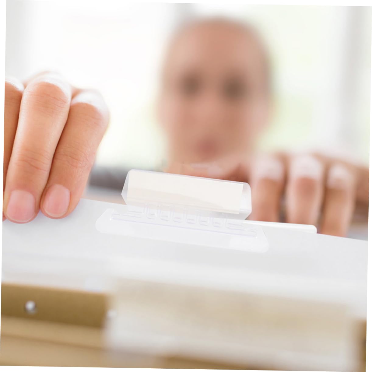 Housoutil 4 Set Etichette per Trasparenti Etichette e Clip per Appese per Documenti e Archiviare Ordine