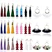Tassel Earrings for Women Fashion - 15 Pack Colorful Drop Hook Fringe Earrings Set Tiered Thread Long Layered Ball Dangle Hoop Tassle Earrings Jewelry for Valentine Birthday Party Gift