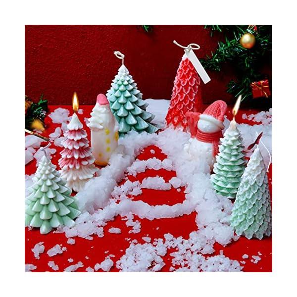 TROYSINC 3D Weihnachtsbaum Seifenform,Weihnachten Silikonformen,DIY Aroma Kerzenform,Weihnachtsbaum Weihnachtsmann… – Bild 6
