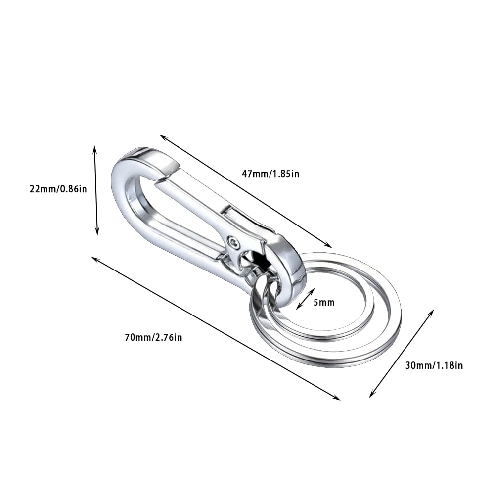 Amazon.com: BrainKer 2 Pcs Zinc Keychain Clip Key Ring,Metal