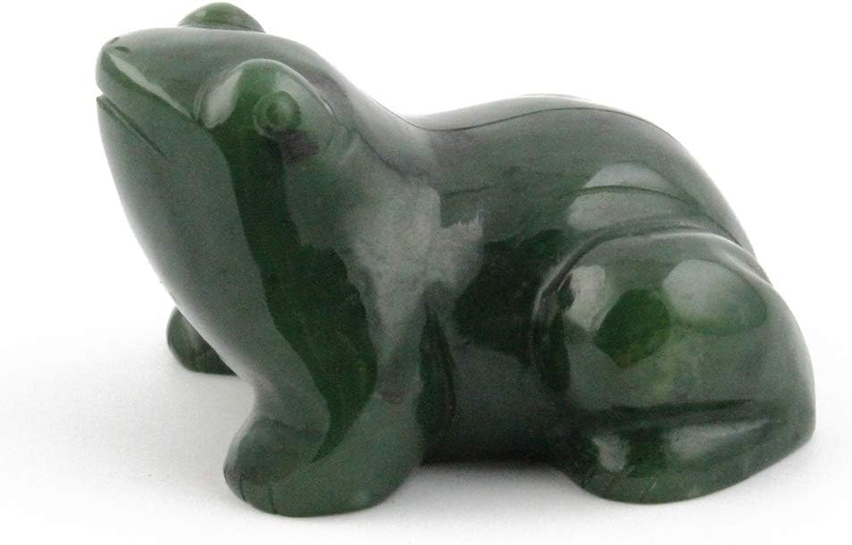 Nephrite Jade Frog Carving - 1 Inch