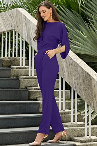 Image of KOH KOH Womens Short Sleeve Semi Formal Cocktail One Piece Jumpsuit Romper