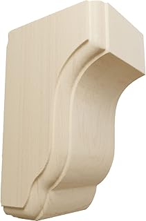 Ekena Millwork COR02X02X04CPRW 2 1/2" W X 2 3/4" D X 4 1/2" H Capistrano Mission Corbel, Rubber Wood