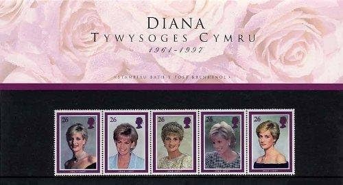1998 Princess Diana Stamps in Welsh Language Presentation Pack by Royal Mail