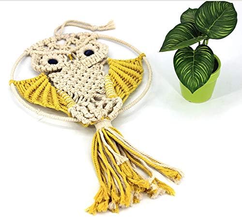 Miniatura 4 de Tapiz decorativo de macramé para colgar en la pared, decoración de pared tejida para dormitorio de niños, cuarto de bebé, decoración del hogar,