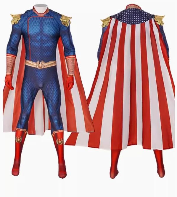 SIZE XL The Homelander Cosplay Costume for Women Girls Men Adult Anime Outfit Halloween Party Stage Performance Clothes