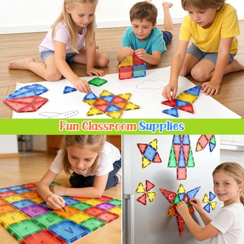Coodoo 40-Piece Magnetic Tiles Starter Set — view 4
