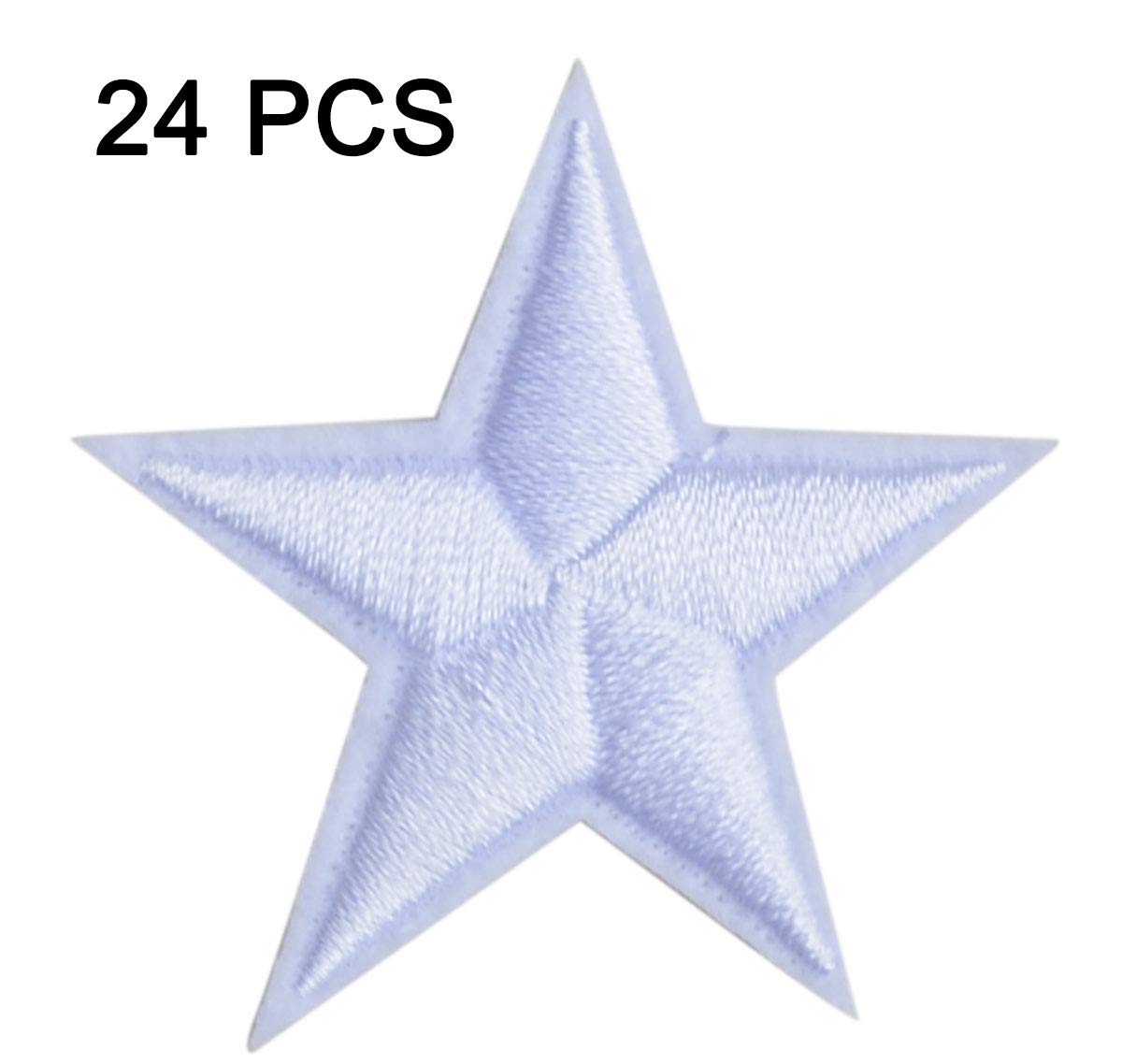 TOSSPER Patch Réfléchissant, 8 Pcs Patchs Décoratifs Nuit Appliques Fluorescentes Crochet Boucle Badge pour Accessoires De Vêtements